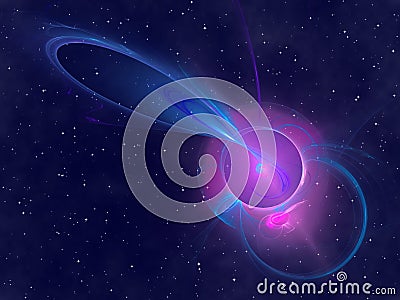 Abstract starry sky Stock Photo