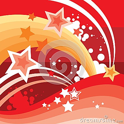 Abstract Stars Background Vector Illustration