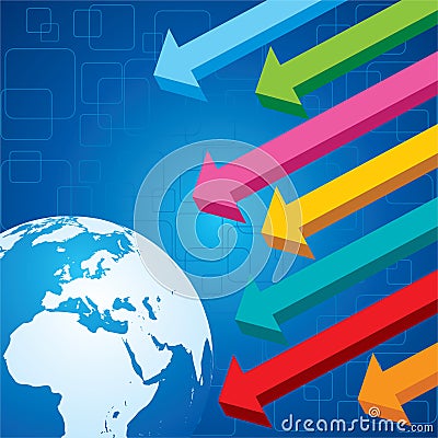 Abstract statistics business concept Vector Illustration