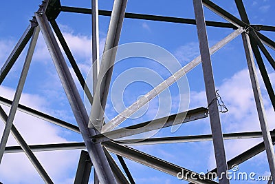 Abstract steel construction Stock Photo