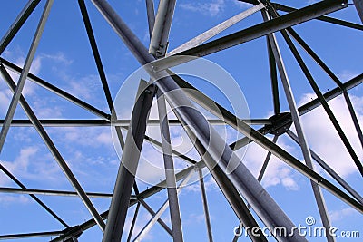 Abstract steel construction Stock Photo