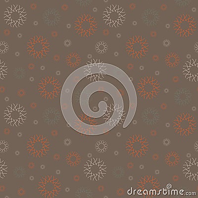 Abstract stick ball ornament seamless pattern, textile, surface design Stock Photo