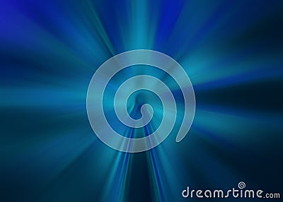 Abstract strange glowing blurry figure reminding aura lights in blue shades Stock Photo