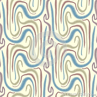Abstract streaks and brushstrokes of different colors. Stock Photo