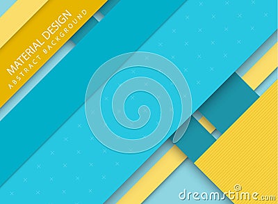 Abstract stripped background - material design style Vector Illustration