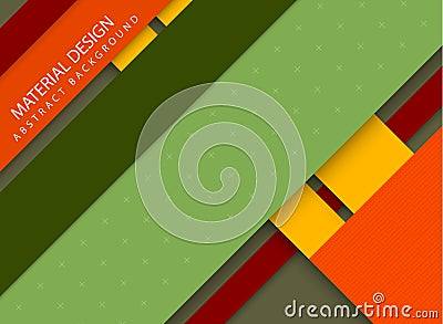 Abstract stripped background - material design style Vector Illustration