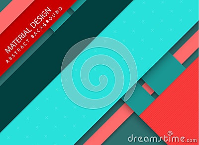 Abstract stripped background - material design style Vector Illustration