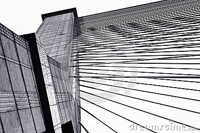 Abstract structural of bridge detail Stock Photo