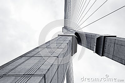 Abstract structural of bridge Stock Photo