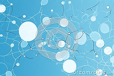 Structure networking design connect technology background science abstract illustration communication blue line Stock Photo