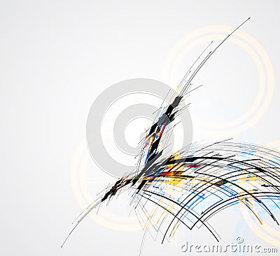 abstract structure circuit computer cube technology business background Vector Illustration