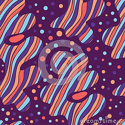 Abstract Structure Seamless Pattern Vector Illustration