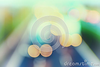 abstract style - Defocused Pastel highway lights Stock Photo