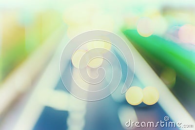 Abstract style - Defocused Pastel highway lights Stock Photo