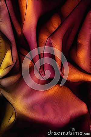 The abstract stylised colour fabric Stock Photo