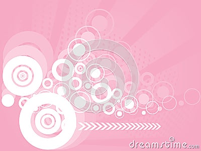 Abstract stylish circles background Vector Illustration