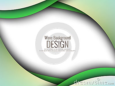 Abstract stylish wave background Vector Illustration
