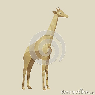 Abstract stylized giraffe vector illustration Vector Illustration