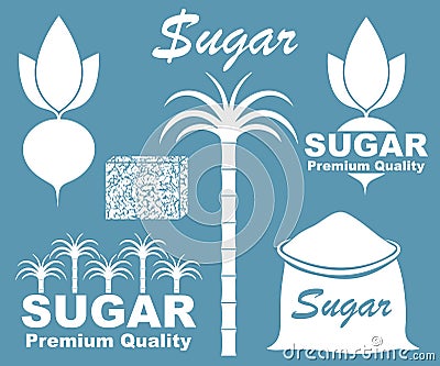 Abstract Sugar. Icon Vector Illustration