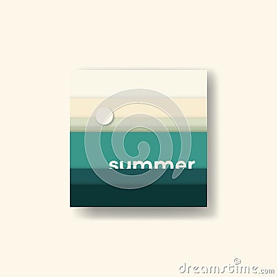 Abstract summer background vector illustration. Earth palette ground colors. Vector Illustration