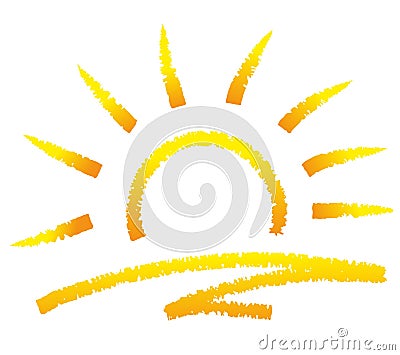 Abstract sun Stock Photo