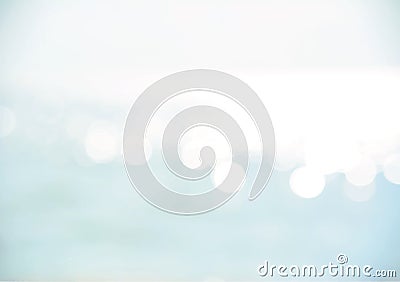 Abstract sunlight bokeh on seawater - vector background Vector Illustration