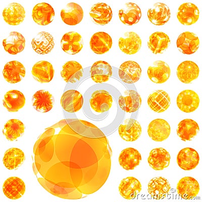 Abstract sunny illustration. Vector Illustration