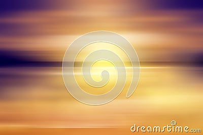 Abstract sunset over ocean Stock Photo