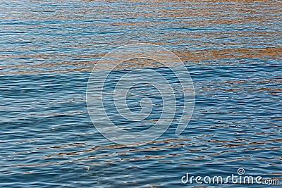Abstract Sunset Ripples in the Ocean Stock Photo