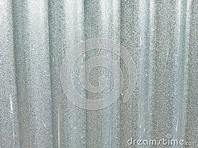 Abstract and Surface of Metal Stainless Steel Zinc, aluminum exterior for house design and rooftop, silver iron for border Stock Photo