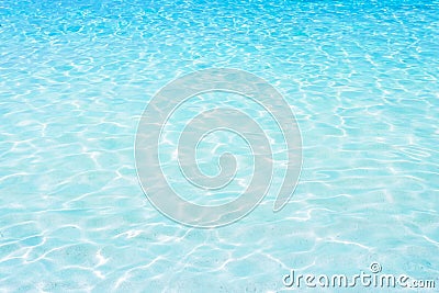 Abstract surface waves in blue water background Stock Photo