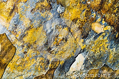 An Abstract and Surrealistic Picture of Corrosion. For Backgrounds Stock Photo