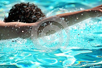 Abstract swimming - 70, 000th stock image Stock Photo