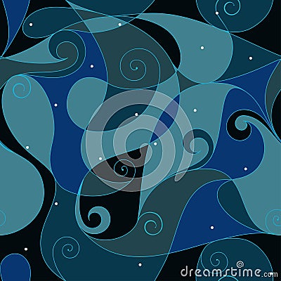 Abstract swirl seamless Vector Illustration