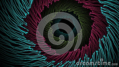 Abstract swirl trail or tunnel rotating background vetor illustration. Vector Illustration