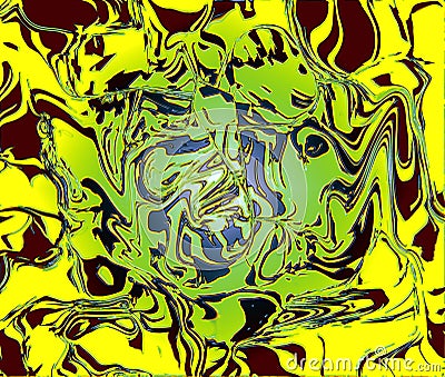 Abstract Swirley Melted Plastic Stock Photo