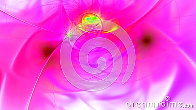 Abstract swirly twisted wavy fluid like plastic background in vivid vibrant colors Stock Photo