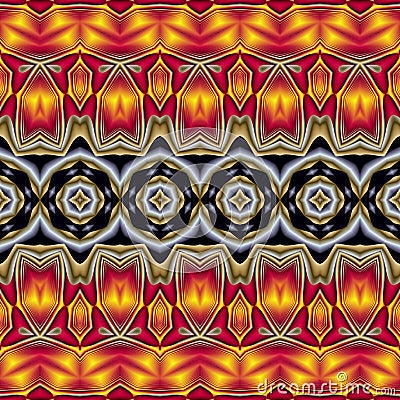 Abstract symmetric geometric color gradient pattern Stock Photo