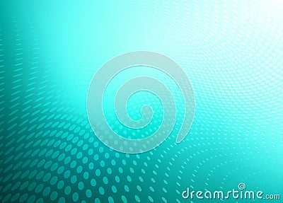 Abstract Teal Blue Dot Swirl Background Stock Photo