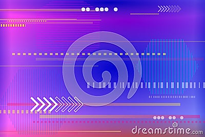 Abstract tech background with geometric shapes. Vector Illustration