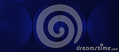 Abstract tech circle lines background. Digital dynamic lines. Water drop wave. Vector illustration Vector Illustration