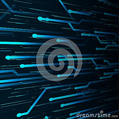 Abstract tech illustration. Vector Illustration