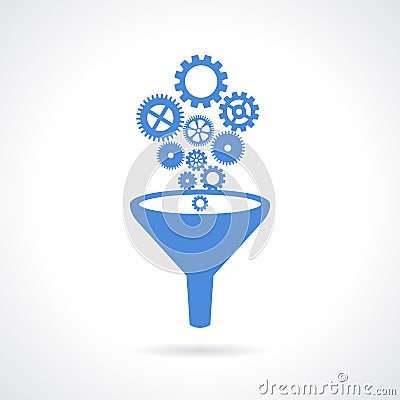 Abstract technical icon Vector Illustration