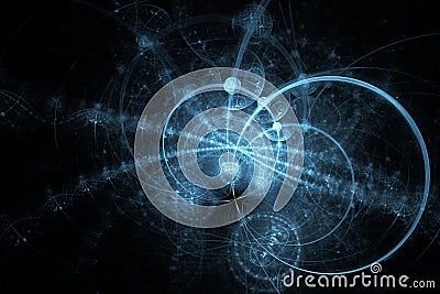 Abstract techno background Stock Photo