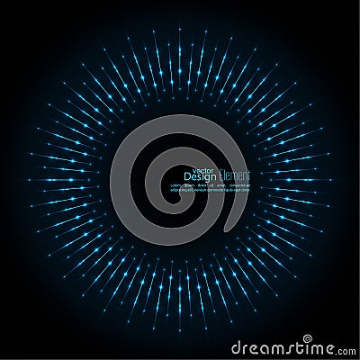 Abstract techno background. Vector Illustration