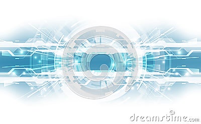 Abstract technological background concept with various technical elements. illustration Vector Vector Illustration