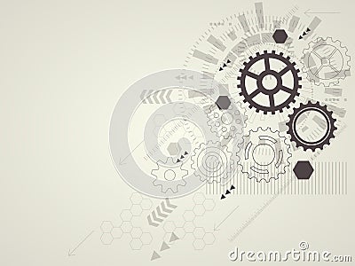 Abstract technological background. Vector illustrationm Vector Illustration