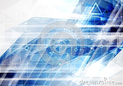 Abstract technology background Business & development direction Vector Illustration