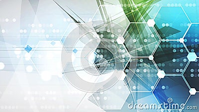 Abstract technology background Business & development direction Vector Illustration