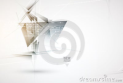 Abstract technology background Business & development direction Vector Illustration